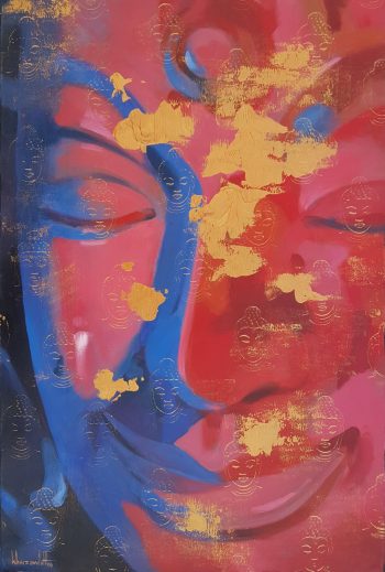 Khin-Zaw-Latt-Peaceful-Buddha-(2006)-24x36-Acrylic